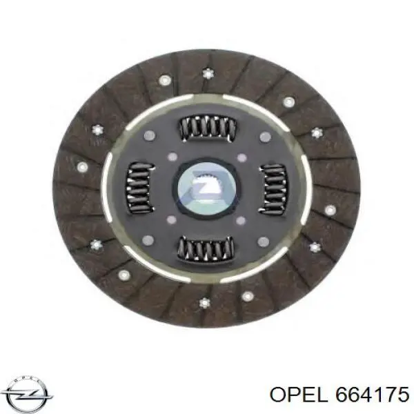 664175 Opel disco de embraiagem