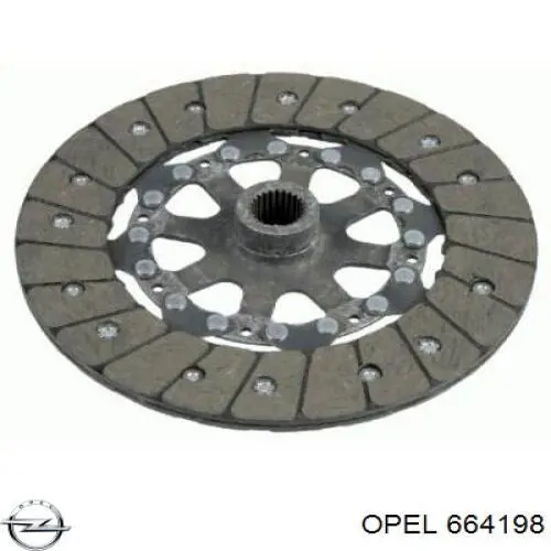 Диск сцепления Opel 664198 цена, от 64.30 USD