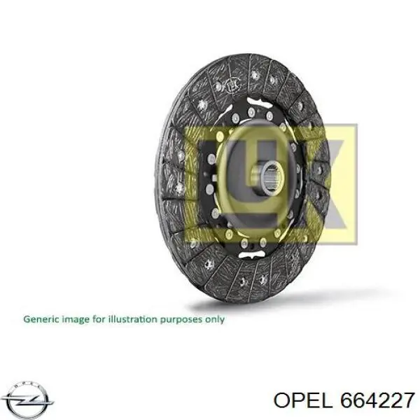 664227 Opel disco de embraiagem