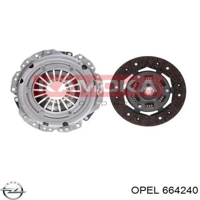 664240 Opel disco de embraiagem