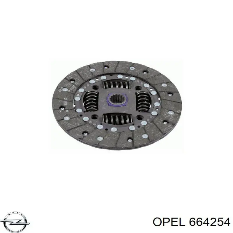 Диск сцепления Opel 664254 цена, от 99.56 USD
