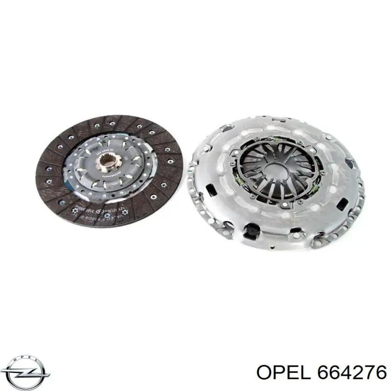 Комплект сцепления (3 части) Opel 664276 цена, от 181.44 USD