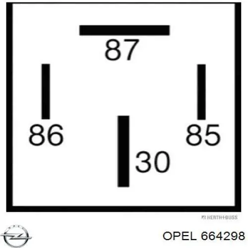 664298 Opel cesta de embraiagem