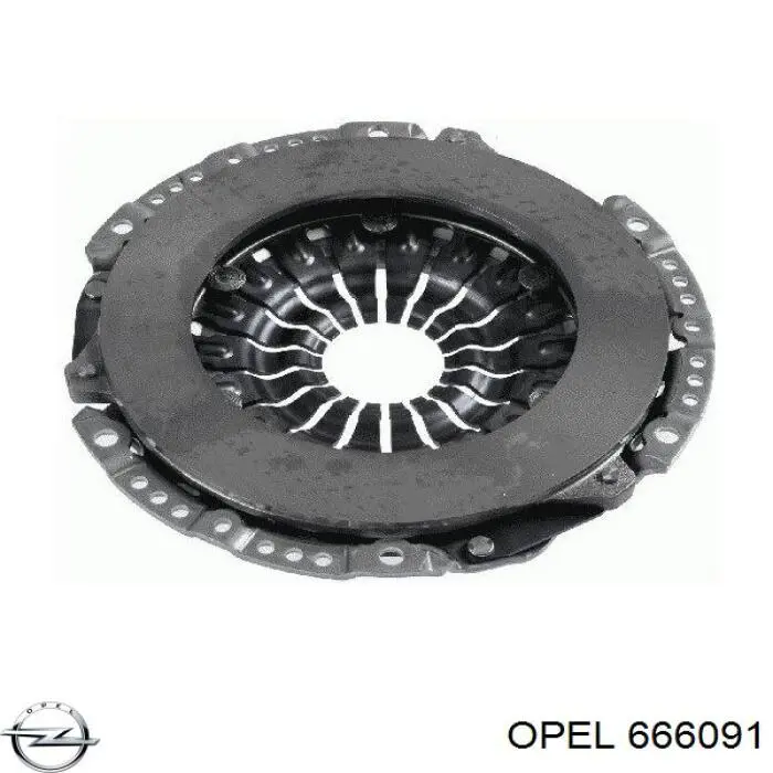 6 66 091 Opel диск сцепления