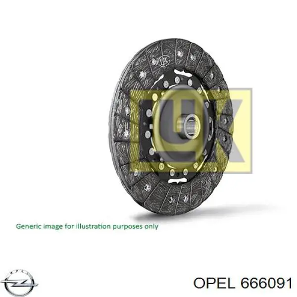 Диск сцепления Opel 666091 цена, от 31.31 USD