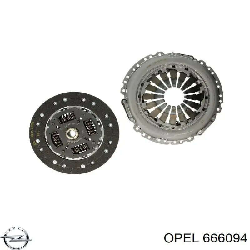 666094 Opel диск сцепления