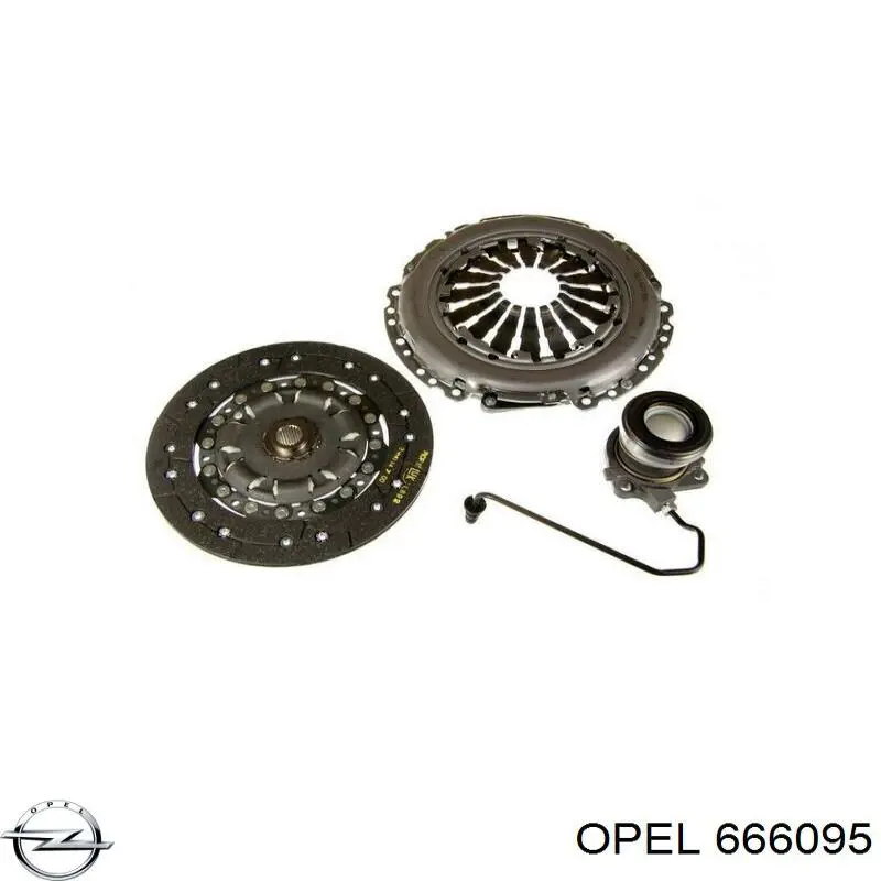 6 66 095 Opel диск сцепления