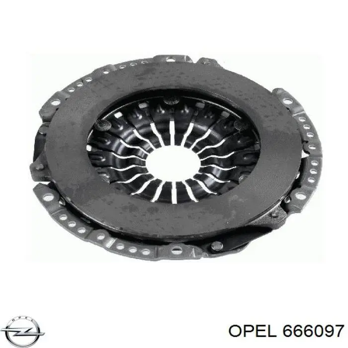 666097 Opel cesta de embraiagem