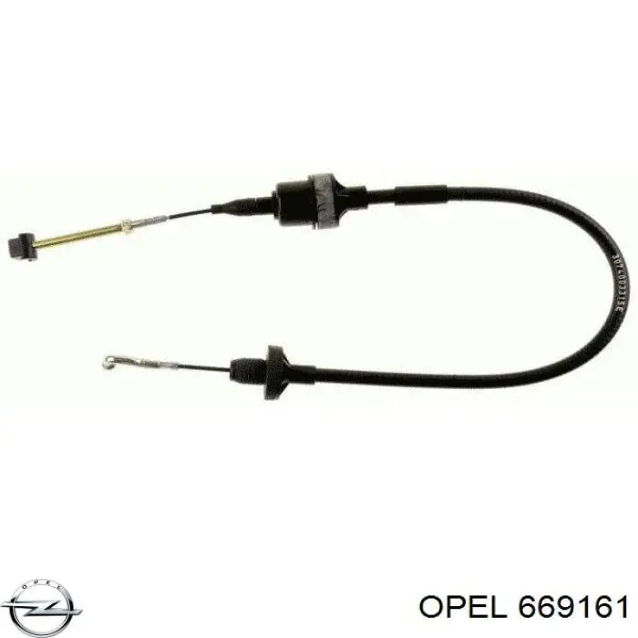 669161 Opel трос сцепления