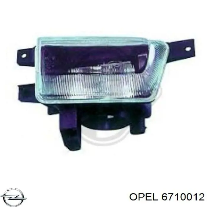 Фара противотуманная правая Opel 6710012