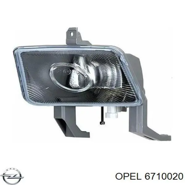 6710020 Opel фара противотуманная левая