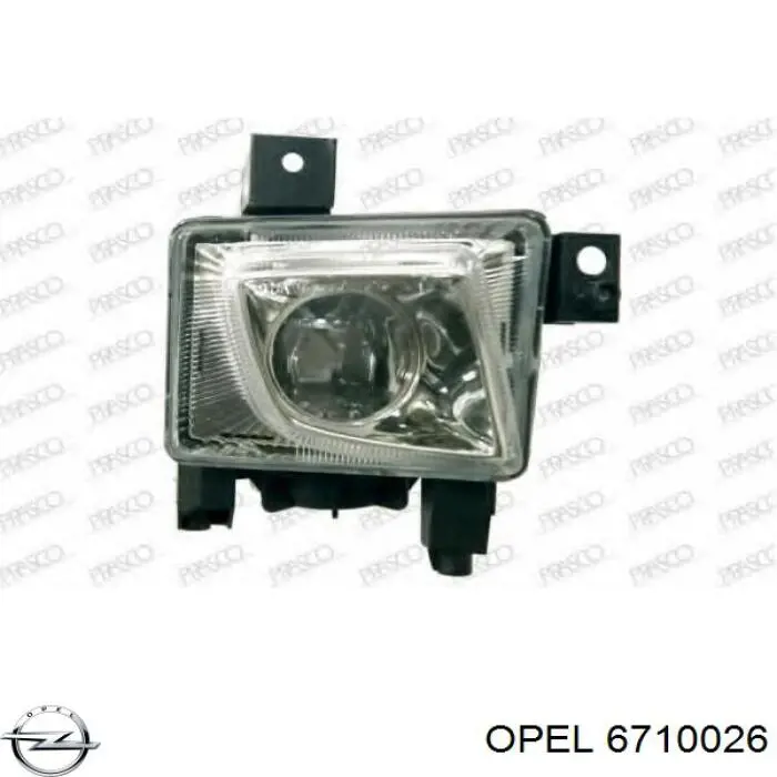 Фара противотуманная правая Opel 6710026
