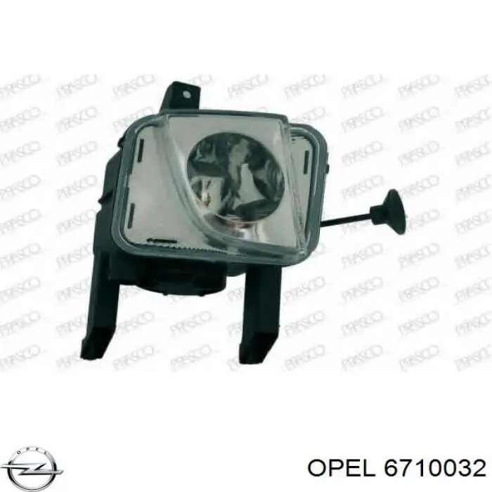 Фара противотуманная, правая Opel 6710032 цена, от 38.59 USD