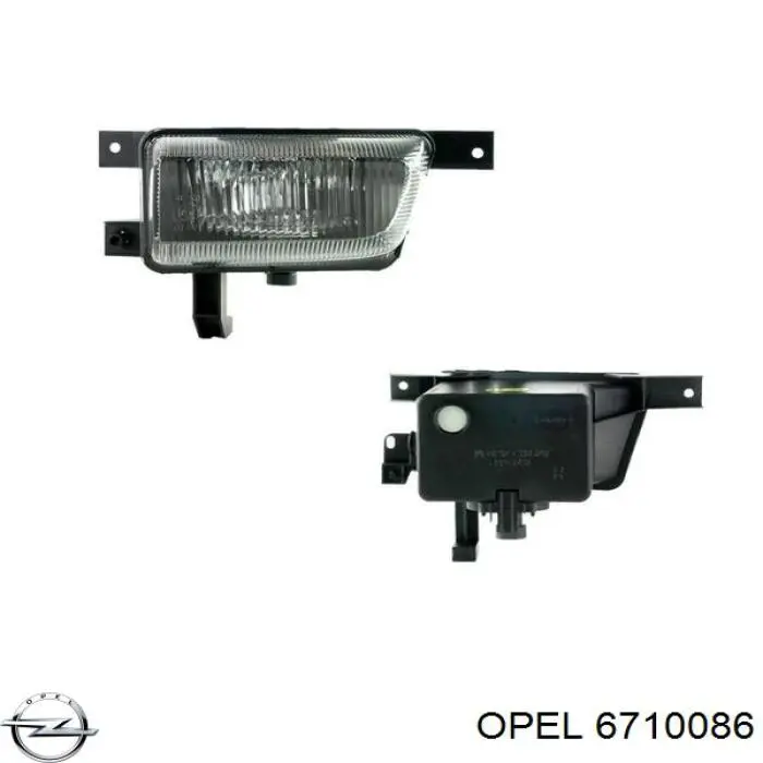 6710086 Opel фара противотуманная правая