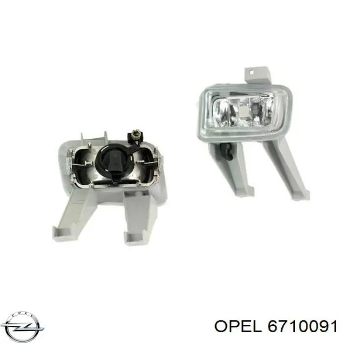 6710091 Opel фара противотуманная левая