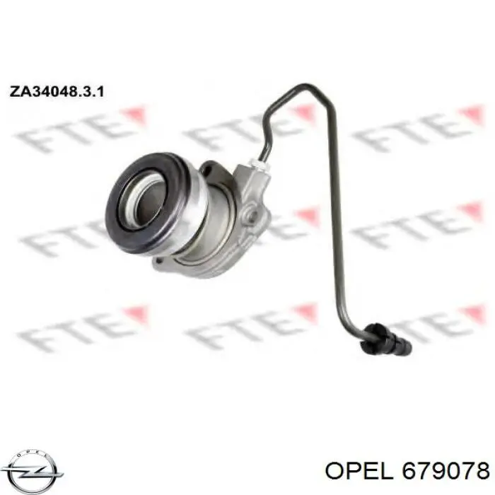 679078 Opel рабочий цилиндр сцепления в сборе с выжимным подшипником
