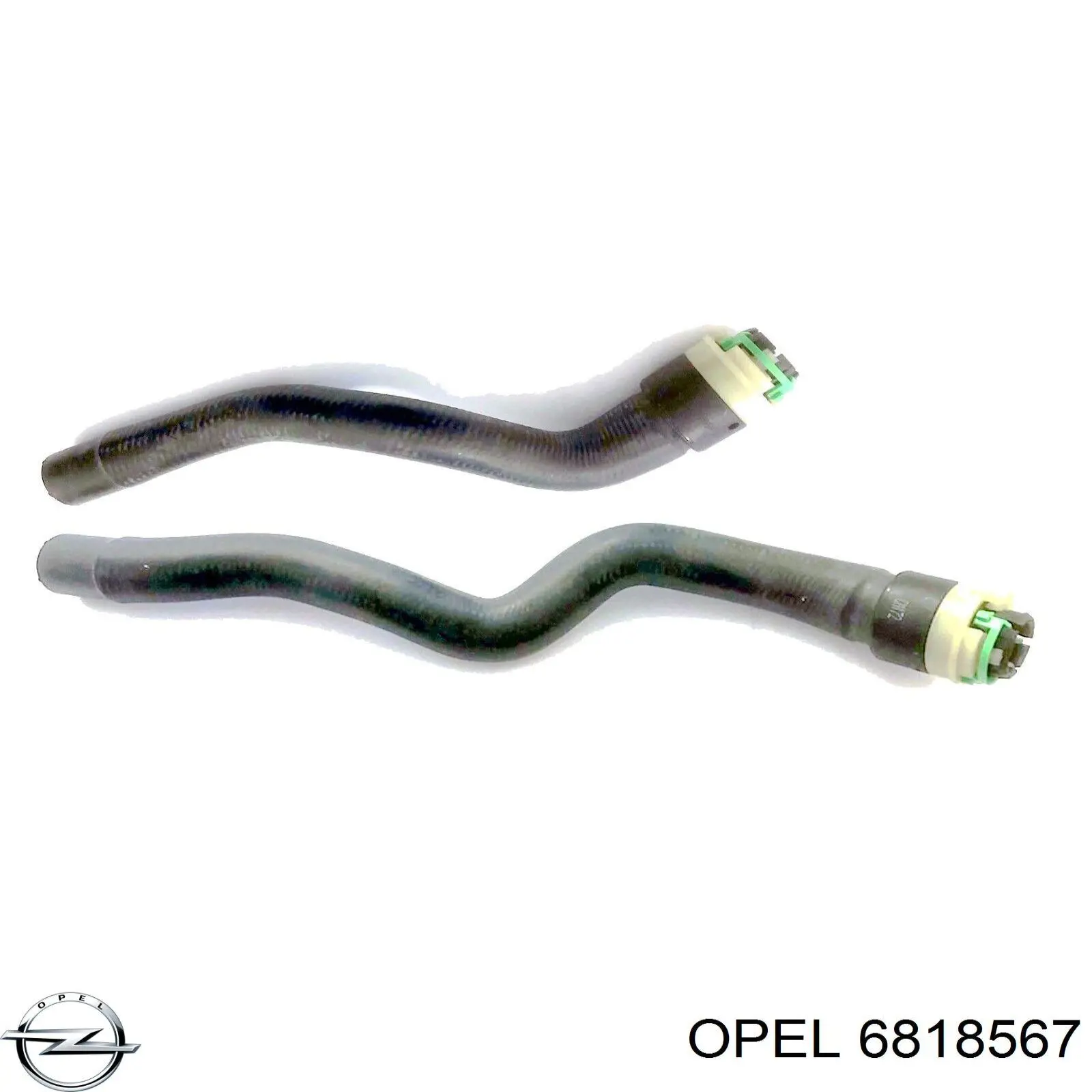 6818567 Opel шланг радиатора отопителя (печки, подача)