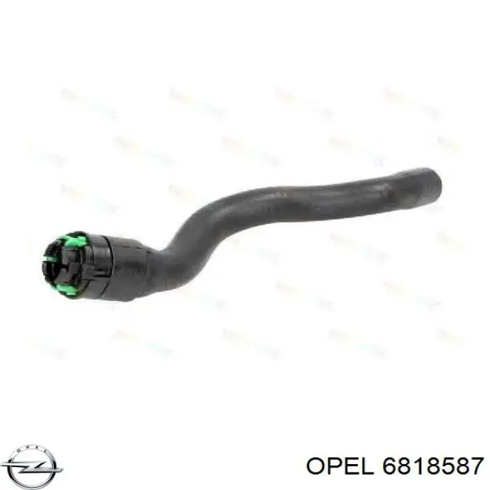 6818587 Opel шланг радиатора отопителя (печки, подача)