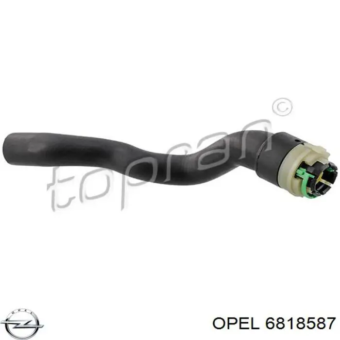 Патрубок отопителя Opel 6818587 цена, от 13.73 USD