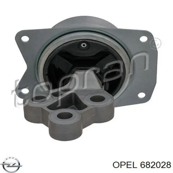 682028 Opel coxim (suporte esquerdo de motor)
