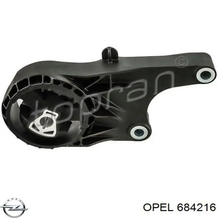 684216 Opel coxim (suporte dianteiro de motor)