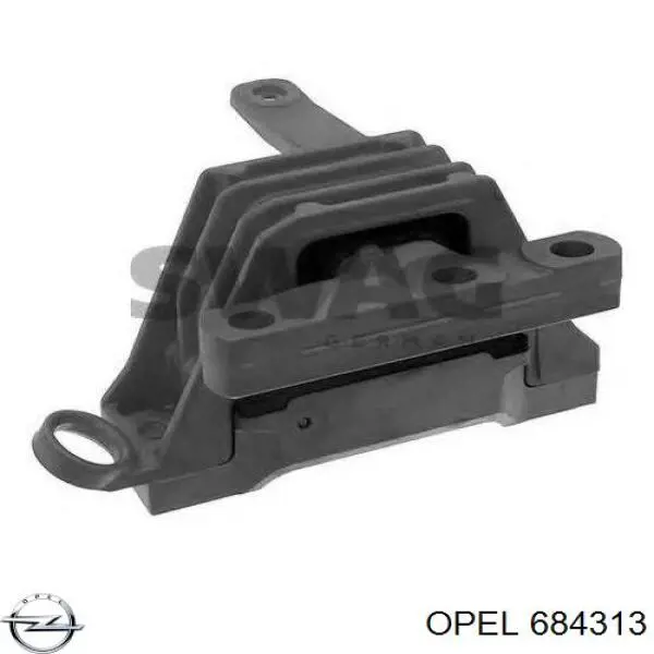 684313 Opel подушка (опора двигателя правая)