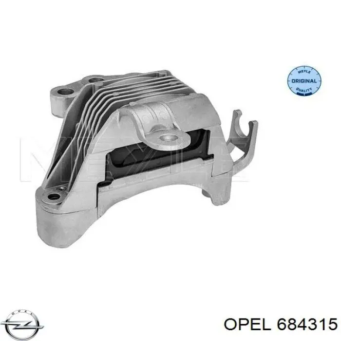 684315 Opel coxim (suporte direito de motor)