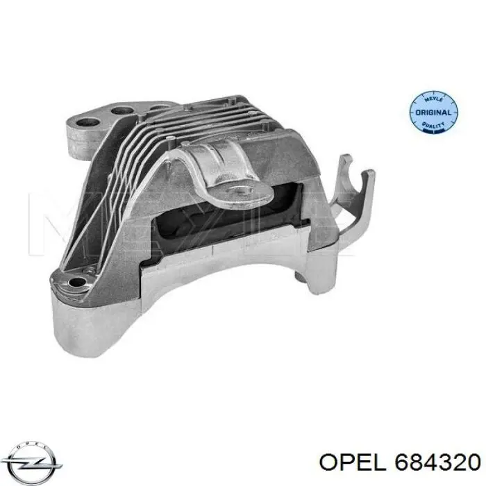 684320 Opel подушка (опора двигателя правая)