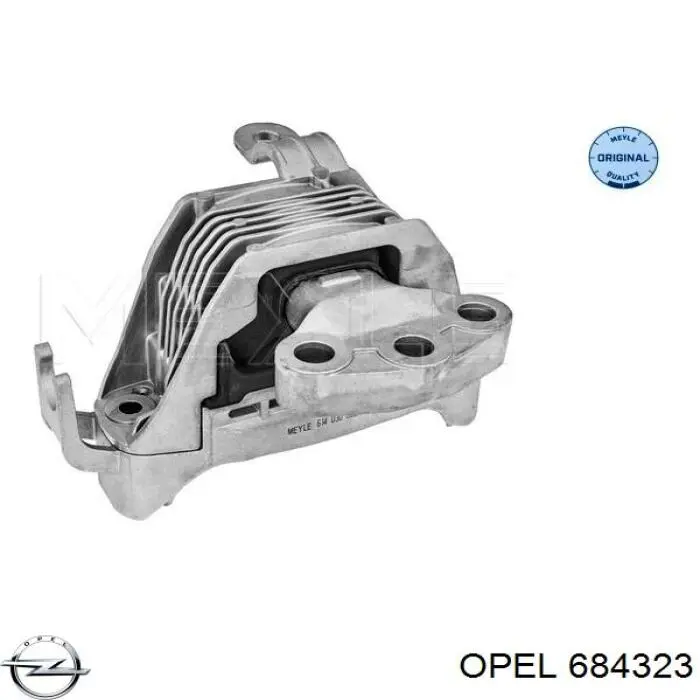 684323 Opel подушка (опора двигателя правая)