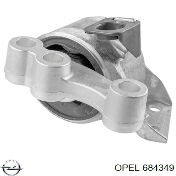 684349 Opel coxim (suporte direito de motor)