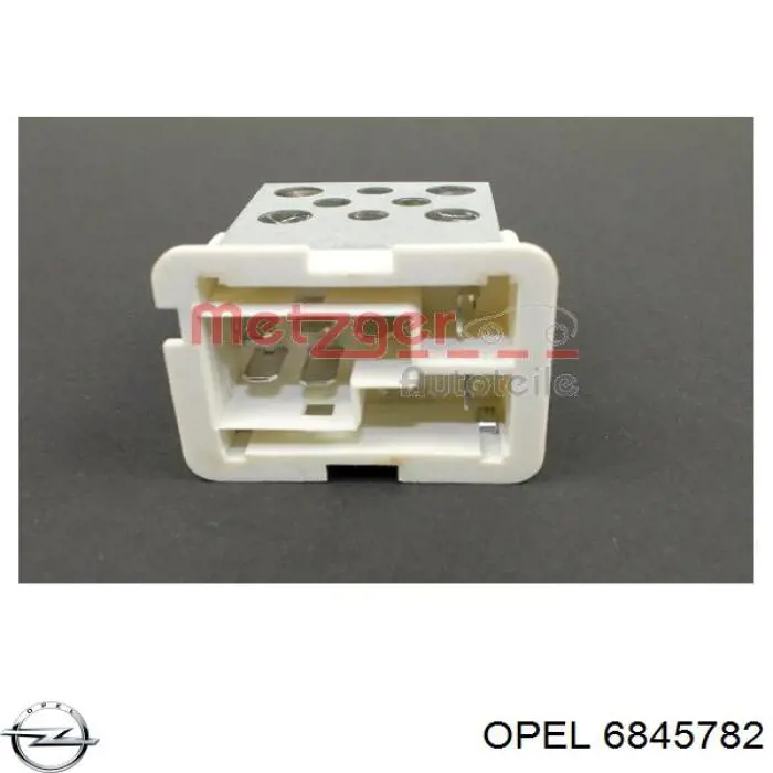 6845782 Opel резистор (сопротивление вентилятора печки (отопителя салона))