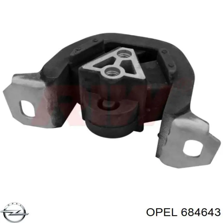 Подушка трансмиссии (опора коробки передач) Opel 684643