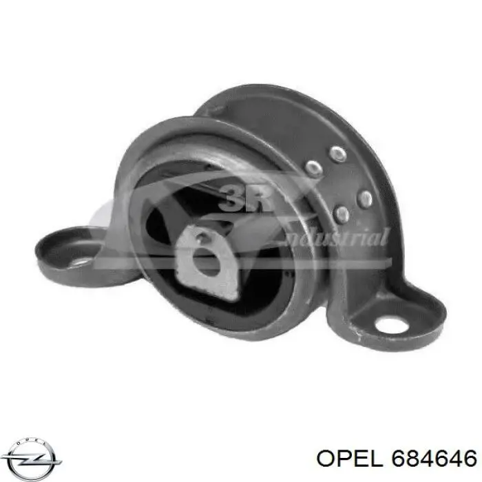 684646 Opel подушка (опора двигателя правая)