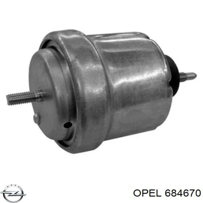 6 84 670 Opel подушка (опора двигателя правая)