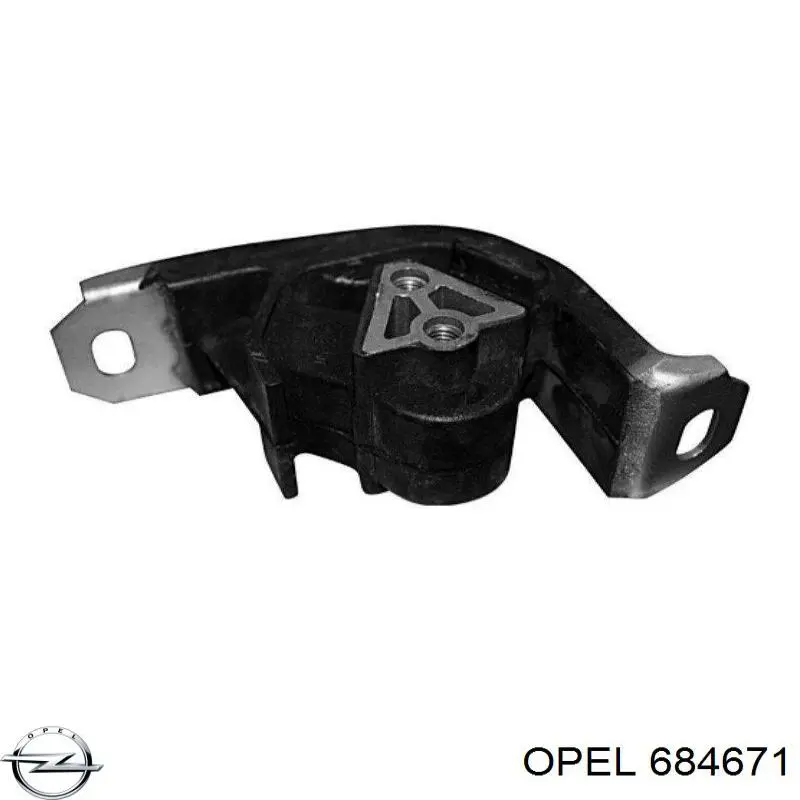 684671 Opel Опора КПП