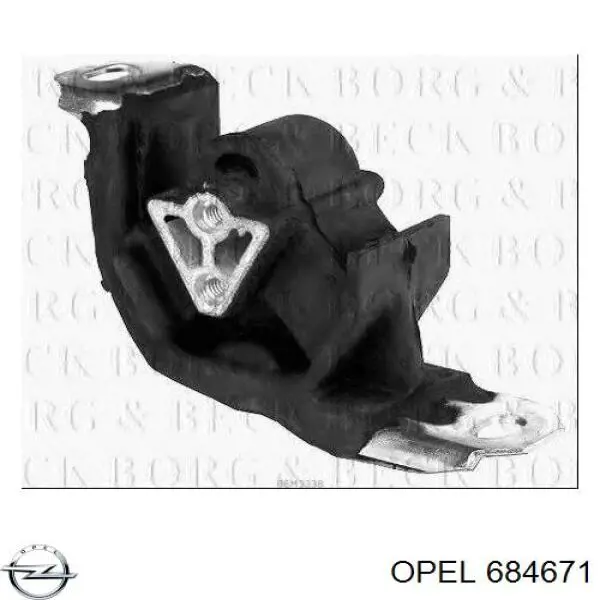 Подушка коробки передач Opel 684671 цена, от 13.54 USD