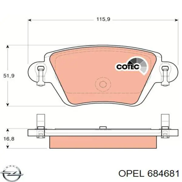Купить 684681 Opel Левая подушка двигателя