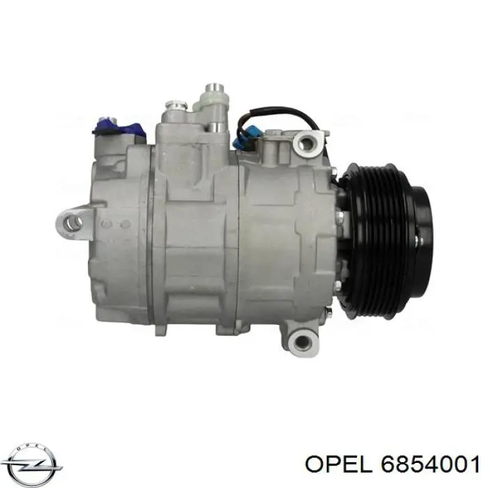 Компрессор кондиционера 6854001 Opel