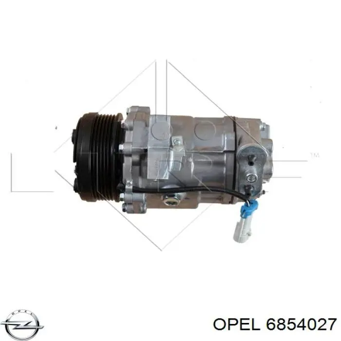 Компрессор кондиционера 6854027 Opel