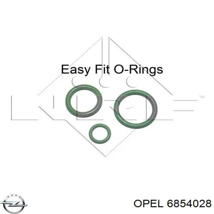 Компрессор кондиционера 6854028 Opel