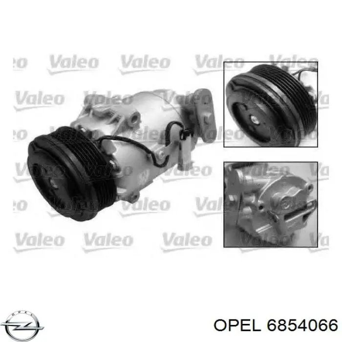 Компрессор системы кондиционирования Opel 6854066 цена, от 287.76 USD