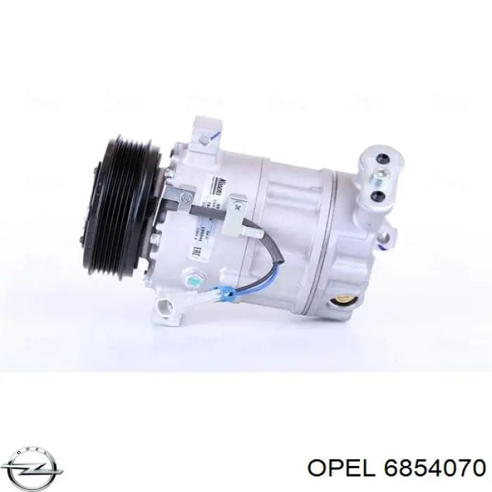 Компрессор кондиционера 6854070 Opel