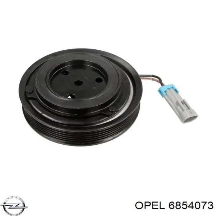 Компрессор кондиционера 6854073 Opel