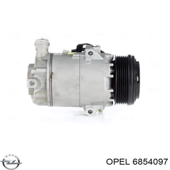 Компрессор кондиционера 6854097 Opel