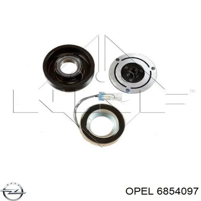 Компрессор системы кондиционирования Opel 6854097 цена, от 112.74 USD