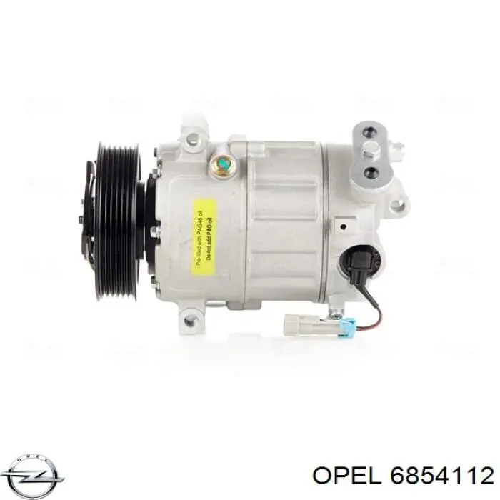 Компрессор кондиционера 6854112 Opel