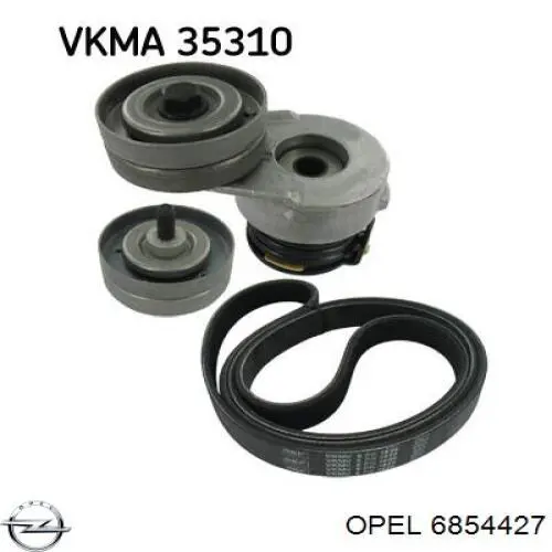 Натяжной ролик 6854427 Opel