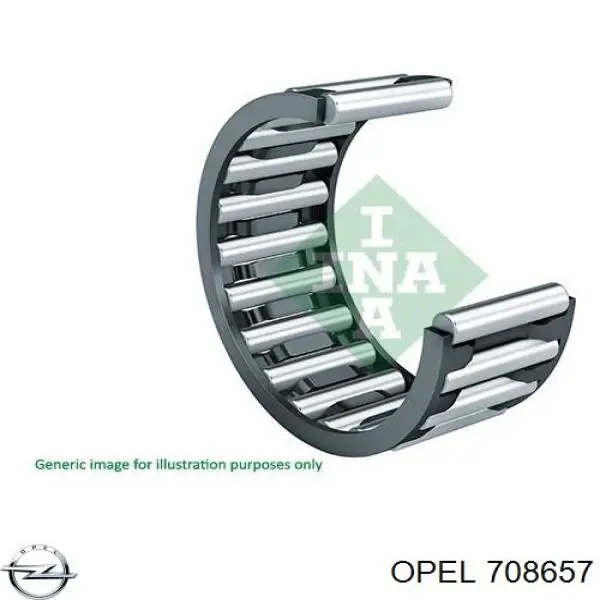 708657 Opel rolamento da caixa de mudança