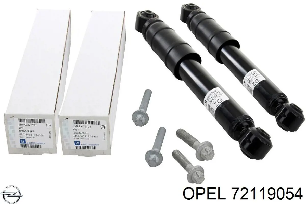 Амортизатор задний 72119054 Opel