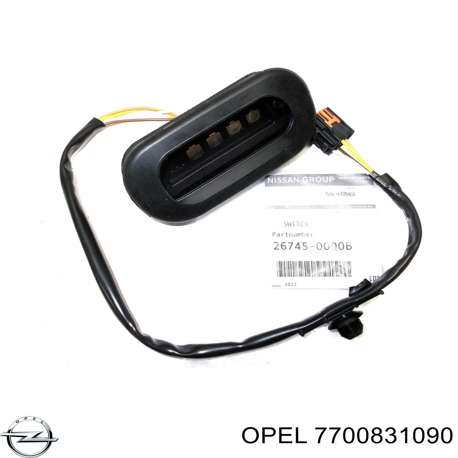 Датчик закрывания дверей 7700831090 Opel